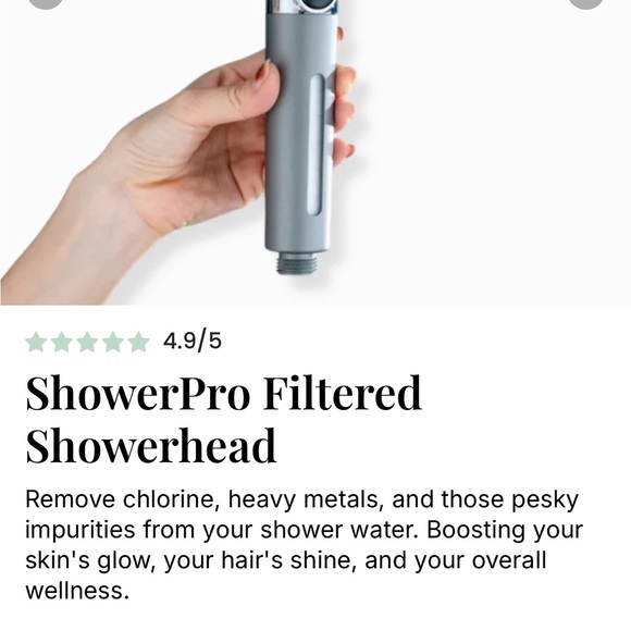 ShowerPro Filtered Showerhead - Silver - Picture 1 of 5